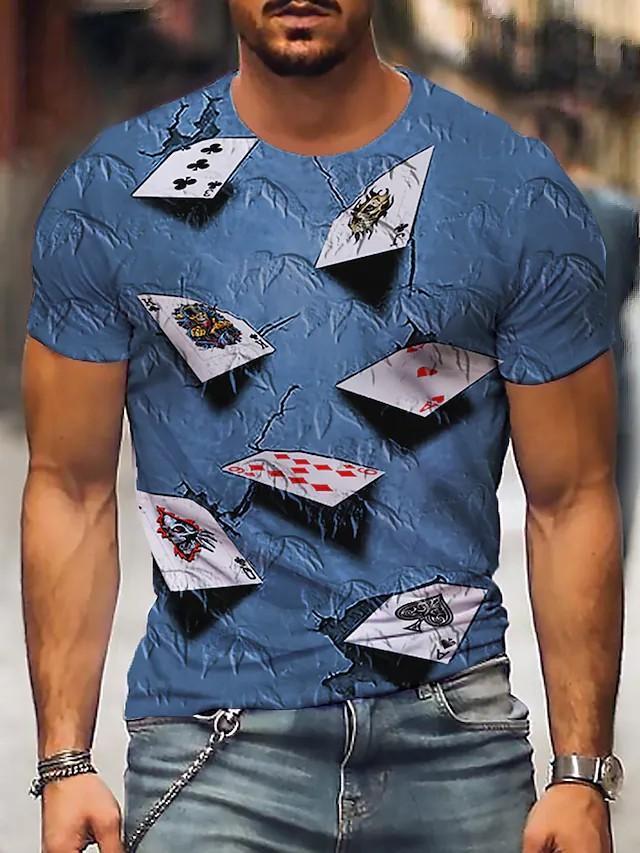 New Men's T shirt 3D Print Graphic Short Sleeve Daily Tops Round Neck - Image 11