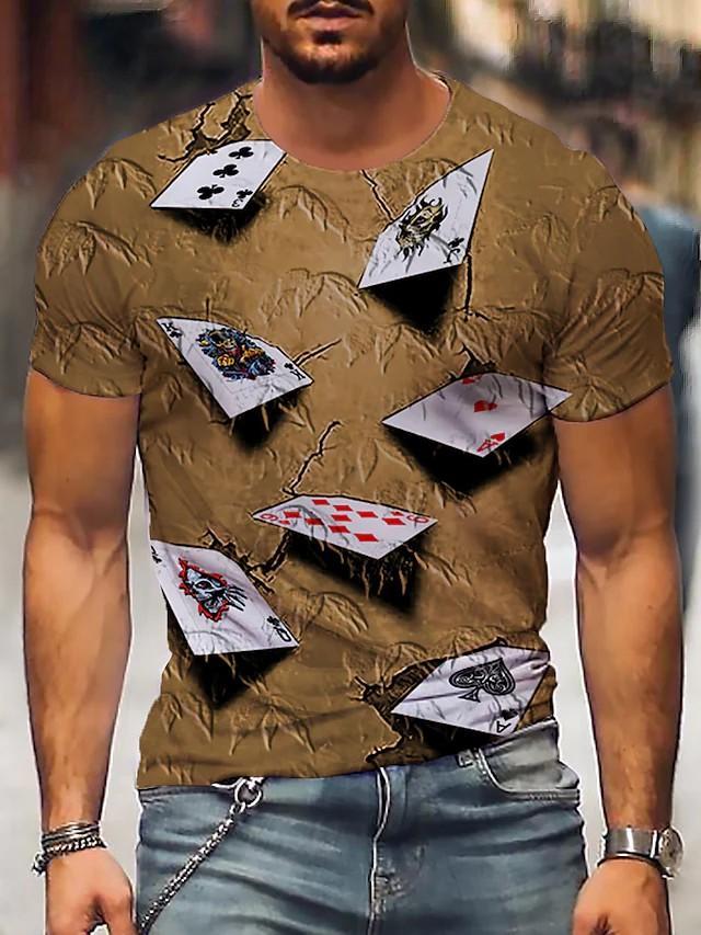 New Men's T shirt 3D Print Graphic Short Sleeve Daily Tops Round Neck - Image 3