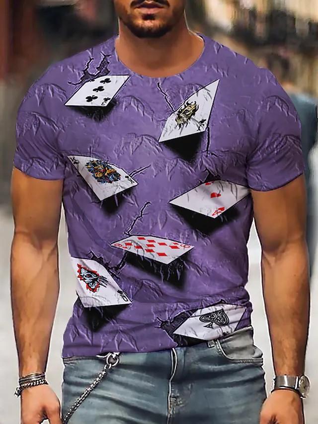 New Men's T shirt 3D Print Graphic Short Sleeve Daily Tops Round Neck - Image 4