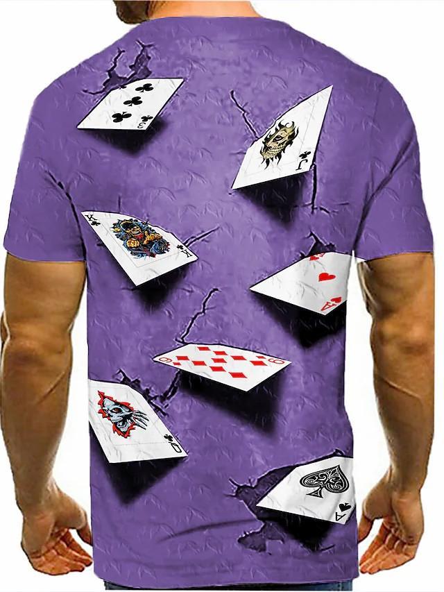 New Men's T shirt 3D Print Graphic Short Sleeve Daily Tops Round Neck - Image 8